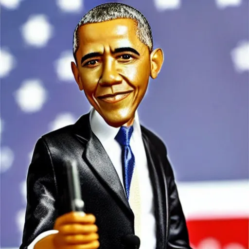 Image similar to Barack Obama as a Barbie doll
