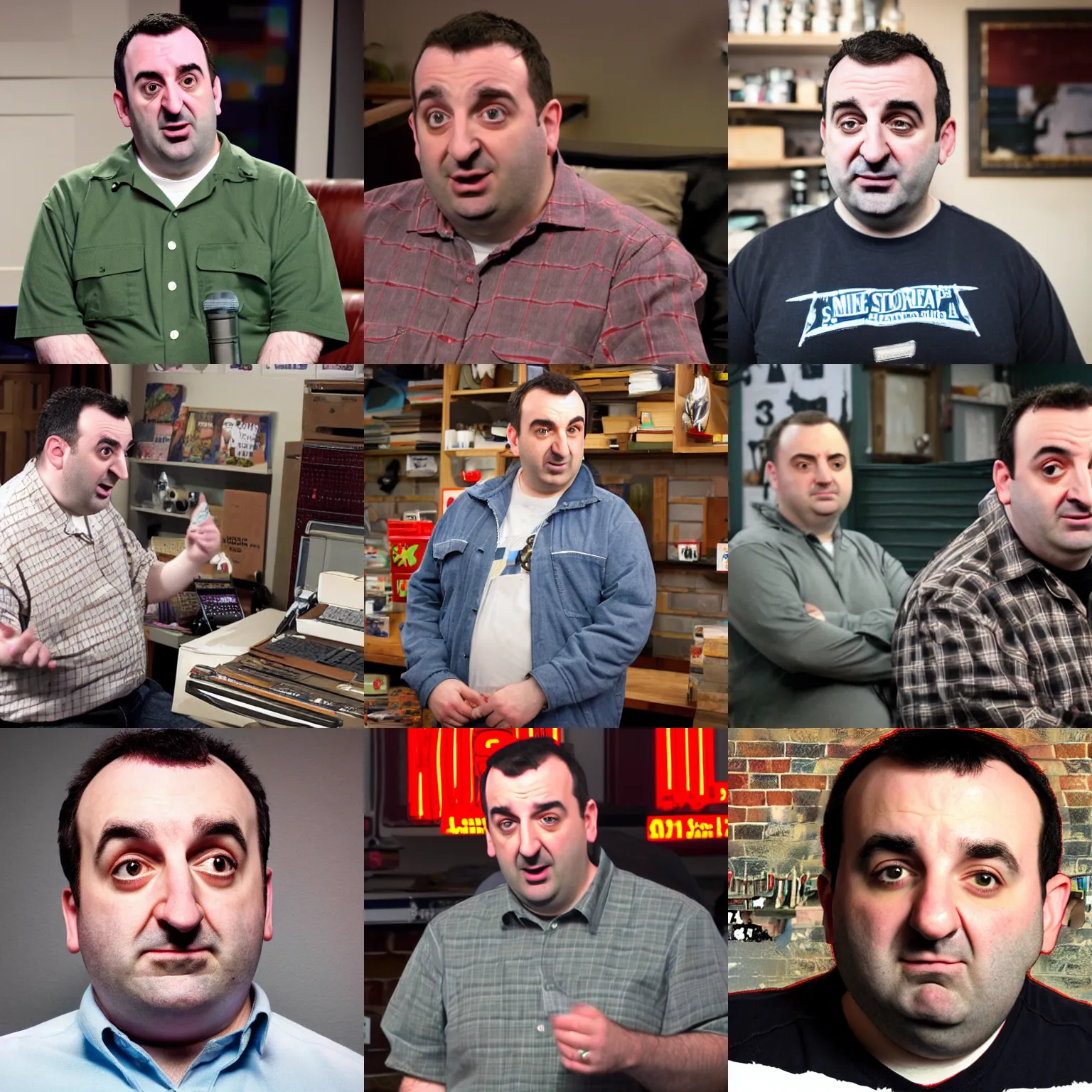 Prompt: Mike Stoklasa Stoklasa Stoklasa Stoklasa from Red Letter Media, bored , beautiful trending detailed photorealistic