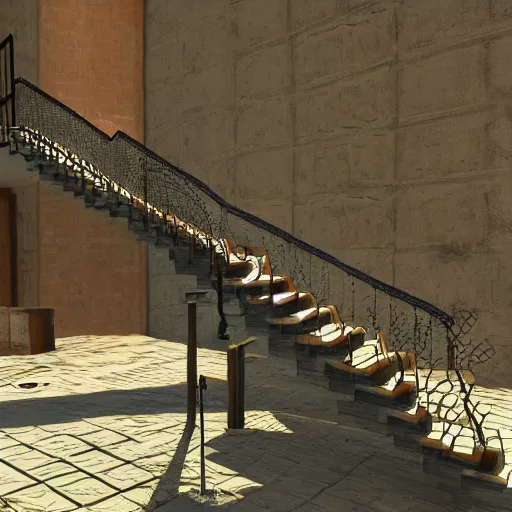 Prompt: Endless staircase, unreal engine