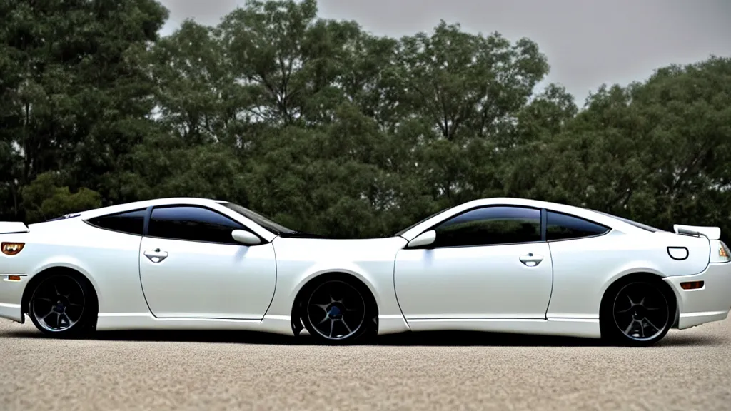 Image similar to Toyota Celica 2009, black, customized, highly detailed