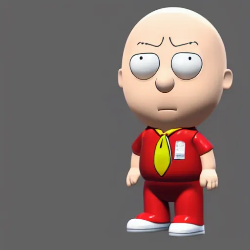 Image similar to 3d render of stewie griffin