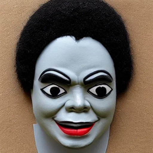 Prompt: “A theatre mask that looks like Michael Jackson”