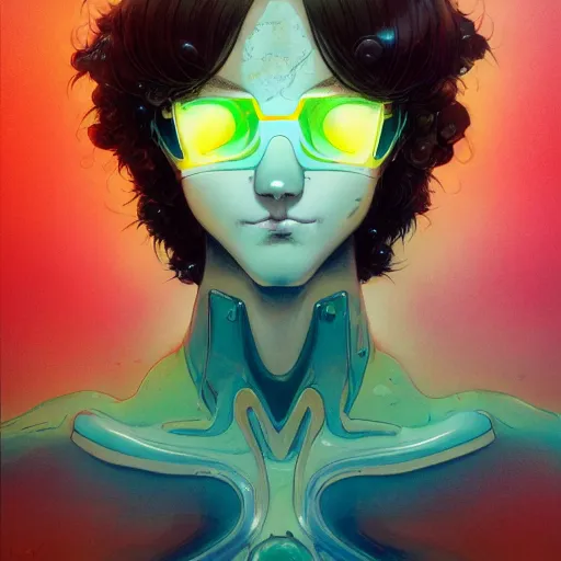 Prompt: prompt : jade lightning portrait soft light painted by james jean and katsuhiro otomo and erik jones, inspired by evangeleon anime, smooth face feature, intricate oil painting, high detail illustration, sharp high detail, manga and anime 1 9 9 9