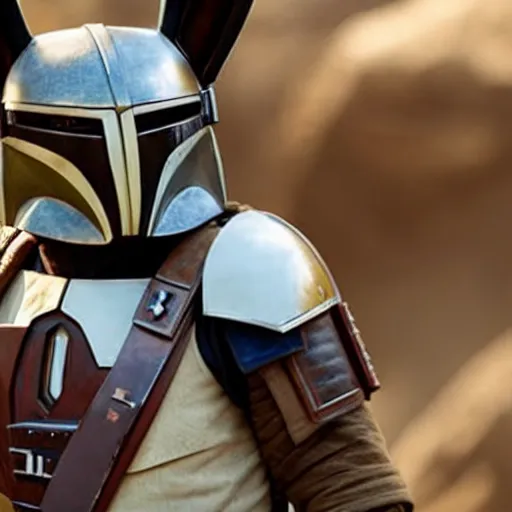 Image similar to a film still of emolga in the mandalorian