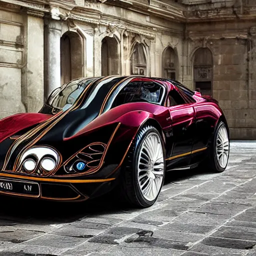 Prompt: baroque supercar