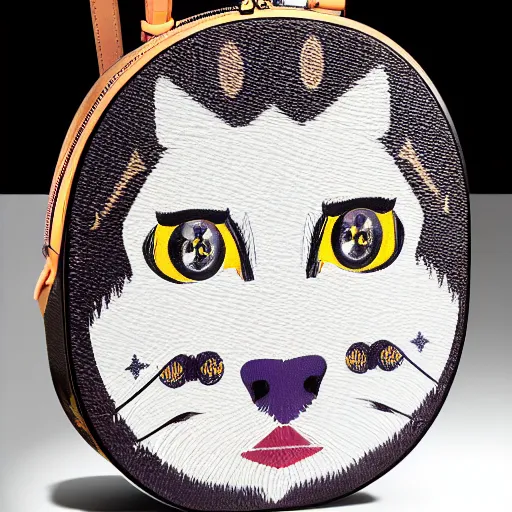 Prompt: a bag designed by louis vuitton specially for catgirls, luxury, expensive, photo portrait, symmetry, awesome exposition, very detailed, highly accurate, professional lighting diffracted lightrays, 8 k, sense of awe