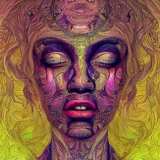 Prompt: the portrait of an unbelievably beautiful woman partially made of onions of all colors, an ultrafine detailed illustration by james jean, final fantasy, intricate linework, bright colors, behance contest winner, vanitas, angular, altermodern, unreal engine 5 highly rendered, global illumination, radiant light, detailed and intricate environment