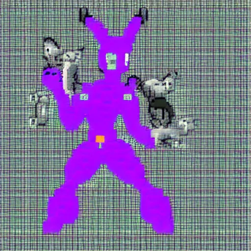 Prompt: mewtwo pixel art in pokemon emerald