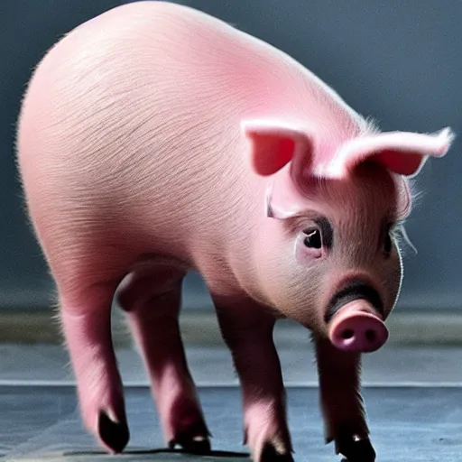 Image similar to emma watson pig creature