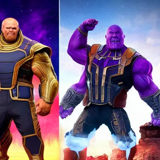 Prompt: putin vs thanos in apex legends