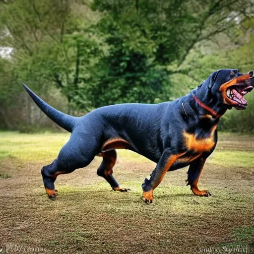 Image similar to Rottweiler dinosaur hybrid