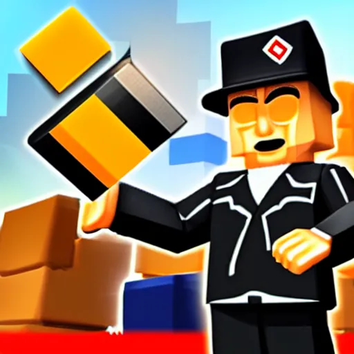 Prompt: hitler as a roblox avatar