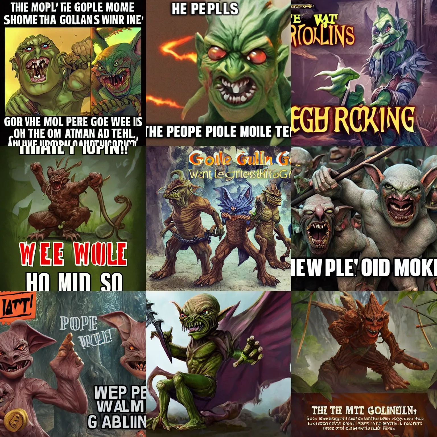 Prompt: the people have spoken: we want more goblins!!