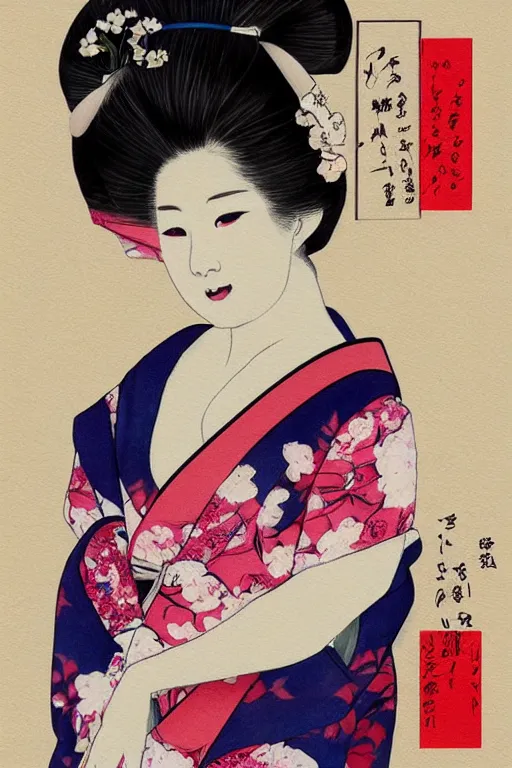 Prompt: extremely sensual geisha full body, one uncovered shoulder, different point of view, digital art, 8k, character, realistic, portrait, photorealism, japan watercolour, masterpiece art