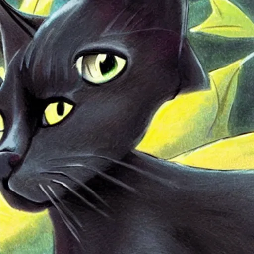 Image similar to black cat fursona