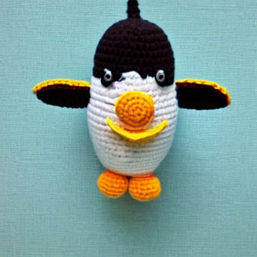 Image similar to crocheted penguin
