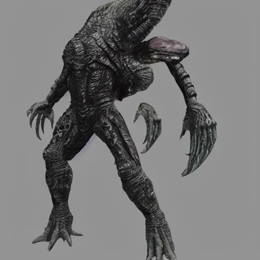 Image similar to elden ring, dark souls, humanoid turtle monster, photorealistic, grimdark, gruesome, full height, front and side view