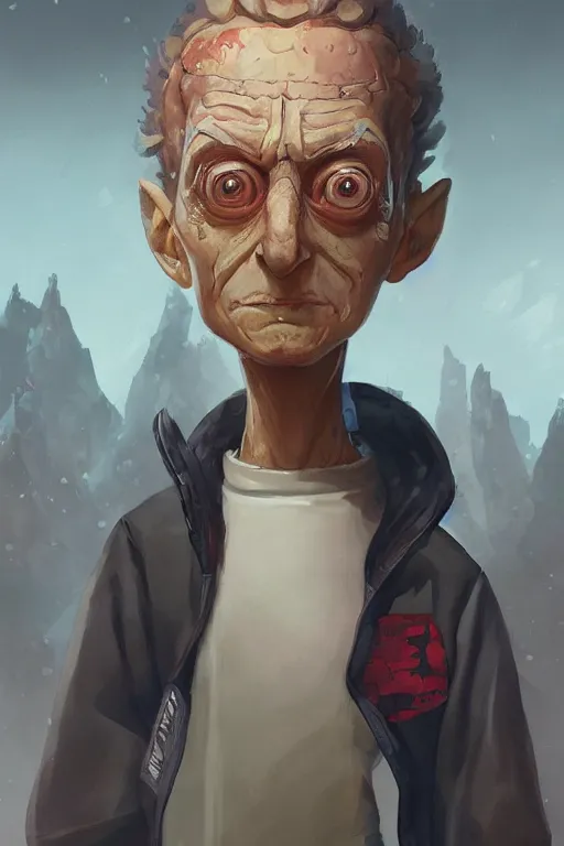 Prompt: A highly detailed full body portrait painting of Morty from Rick and Morty, Greg Rutkowski, trending on artstation