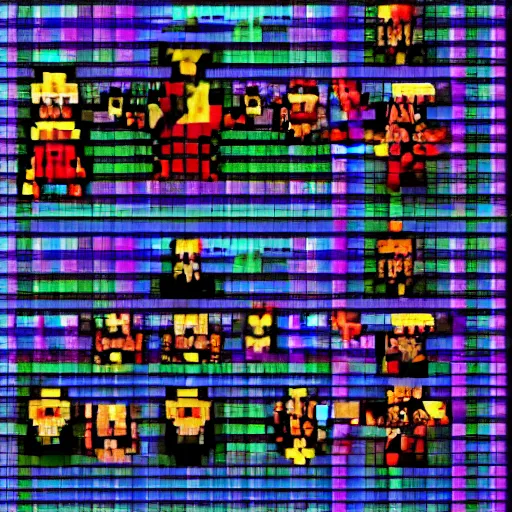 Image similar to pixel medieval warrior, sprite sheet,