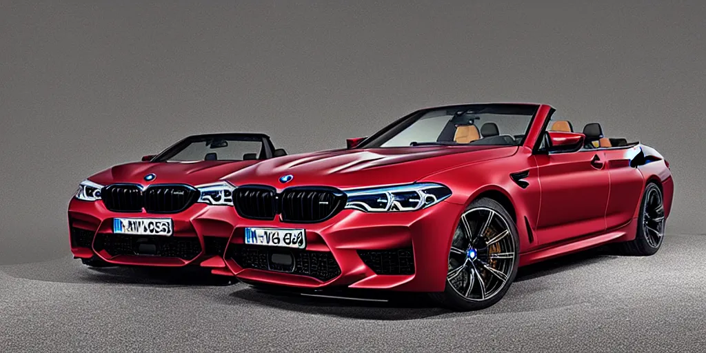 Image similar to “2019 BMW M5 Convertible, ultra realistic, 4K”