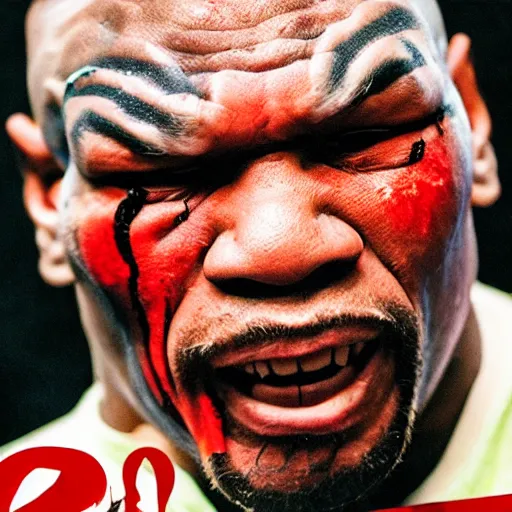 Prompt: zombie mike tyson