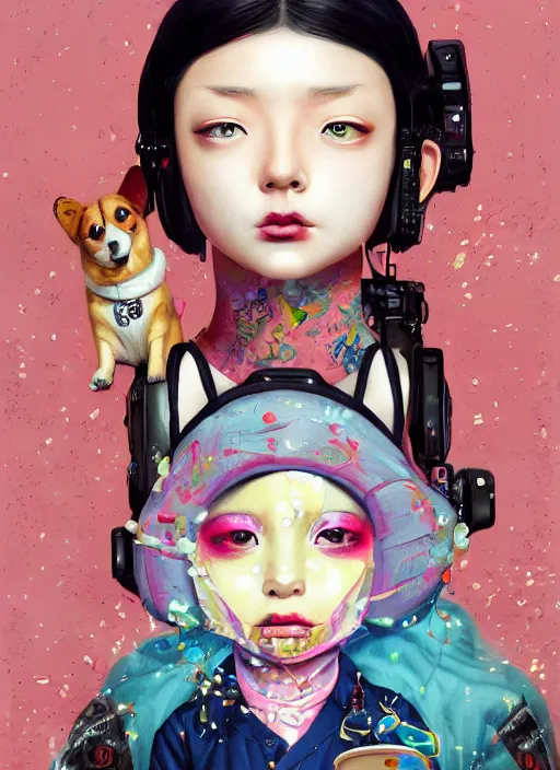beautiful portrait painting of a cute Tokyo lofi | Stable Diffusion ...