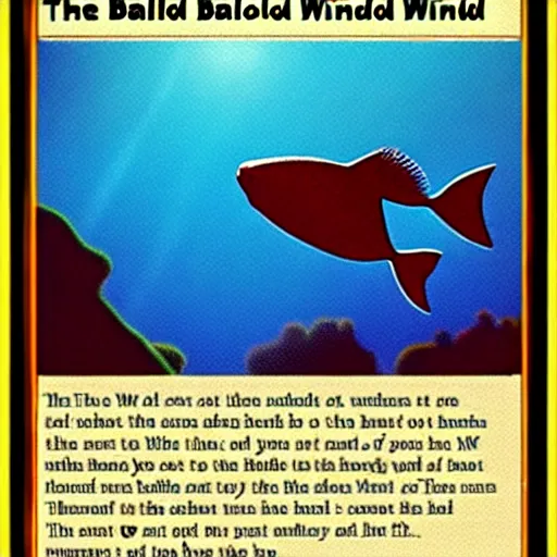 Image similar to The Ballad of the Windfish