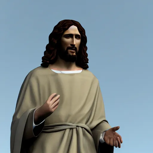 Prompt: Jesus Christ as the president, dynamic lighting, +++ dynamic pose, high resolution, 8k