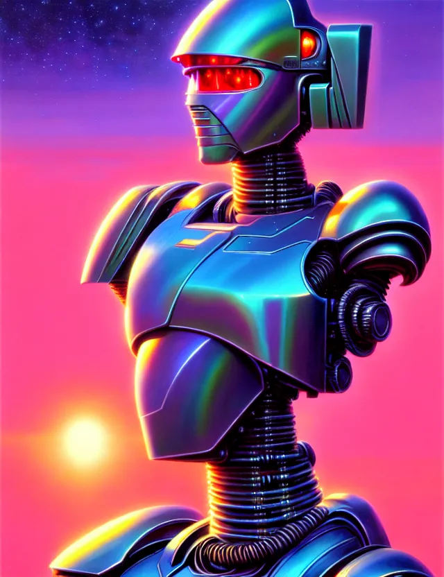 Prompt: holy young female battle robot award winning closeup portrait bust symmetry faded tetrachromacy colors arctic background tim hildebrandt wayne barlowe bruce pennington donato giancola larry elmore masterpiece trending on artstation cinematic composition beautiful lighting hyper detailed!!! 8 k oil on canvas