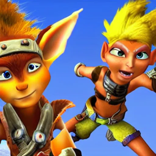 Prompt: Jak and Daxter