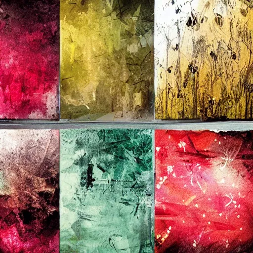 Image similar to collection of abstract backgrounds for the new year and christmas. modern design, ink brush strokes, brushes, lines, grungy. dirty artistic elements.