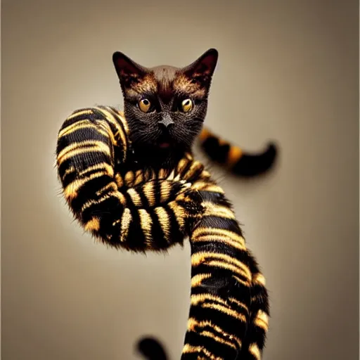 Image similar to a scorpion - cat - hybrid, animal photography