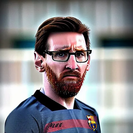 Image similar to messi - gordon freeman hybrid