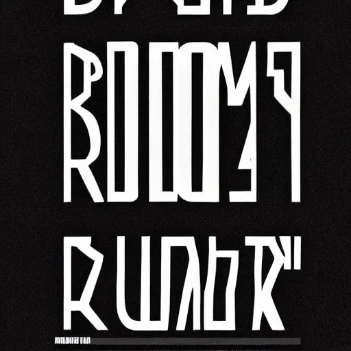 Prompt: black on white graphic poster in style of david rudnick, eric hu, acid, y 2 k, 8 k, graphicbrutalism