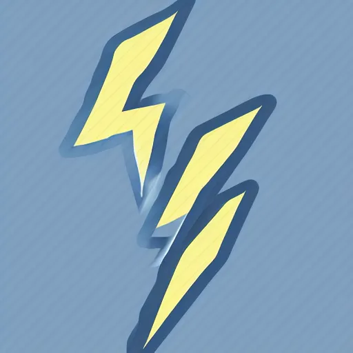 Image similar to lightning bolts, icon, digital art, vector icon, smooth, sharp