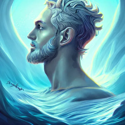 Image similar to the god poseidon, portrait, sharp focus, digital art, concept art, dynamic lighting, by emylie boivin! anna dittmann! rossdraws!