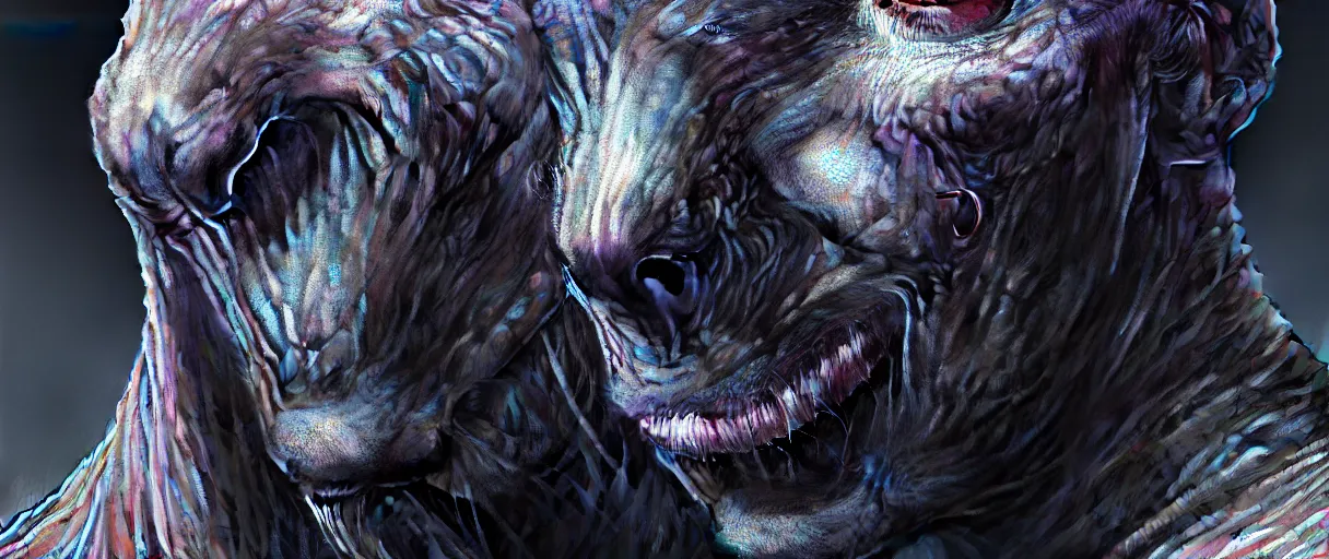 Image similar to hyperrealistic highly detailed side bust of chrome Jötunn smirking sharp concept art wayne barlowe hannah yata cinematic lighting 8k low angle shallow depth of field