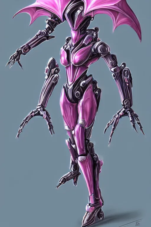 Image similar to intricate high detailed elegant beautiful stunning quality galactic sized giantess hot female warframe anthro mecha female dragon goddess, pink body, sleek metal head, sleek visor, smooth pink skin, sleek silver armor, bigger than galaxy, epic proportions, epic scale, epic size, warframe fanart, furry, dragon art, goddess, giantess, furaffinity, octane