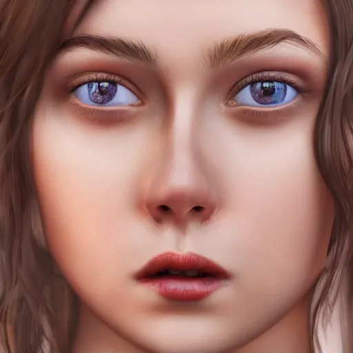 Image similar to beautiful girl, full body, full body, high detail of the face, hyper - realistic, 4 k, style by elizabeth elder