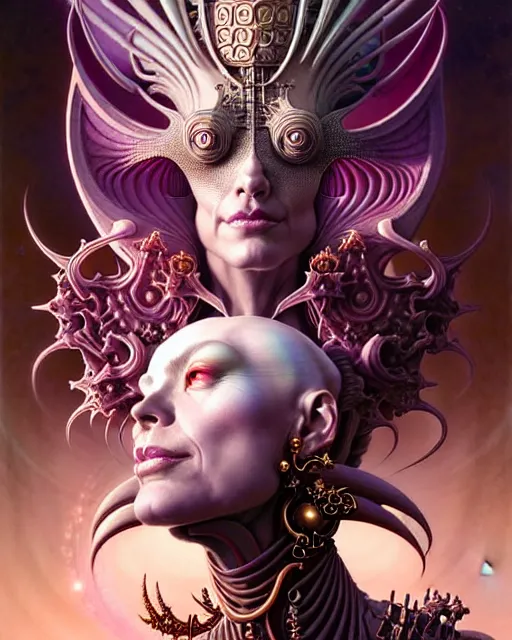 Image similar to the empress, fantasy character portrait made of fractals, ultra realistic, wide angle, intricate details, the fifth element artifacts, highly detailed by peter mohrbacher, hajime sorayama, wayne barlowe, boris vallejo, aaron horkey, gaston bussiere, craig mullins