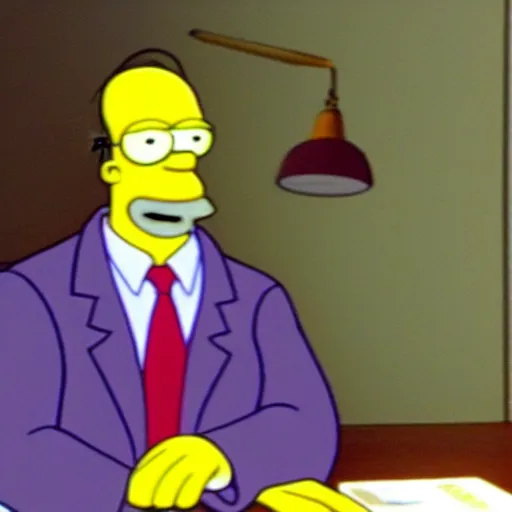 Image similar to screenshot from the office ( 2 0 0 2 ) homer simpson