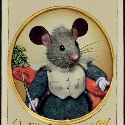 Prompt: a little mouse as the king of the united kingdom