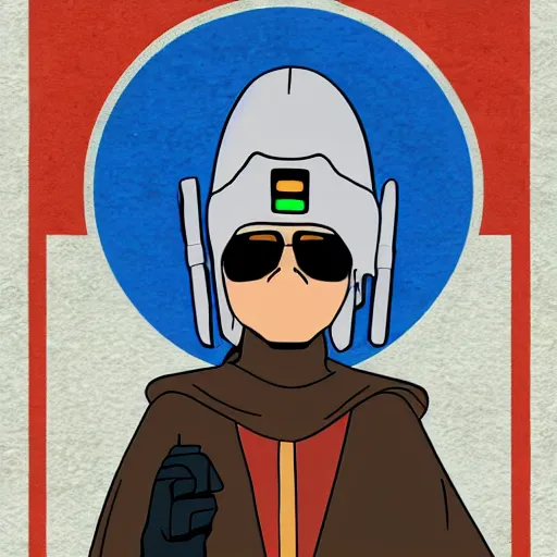 Prompt: jedi benito martinez aka bad bunny by studio ghibli