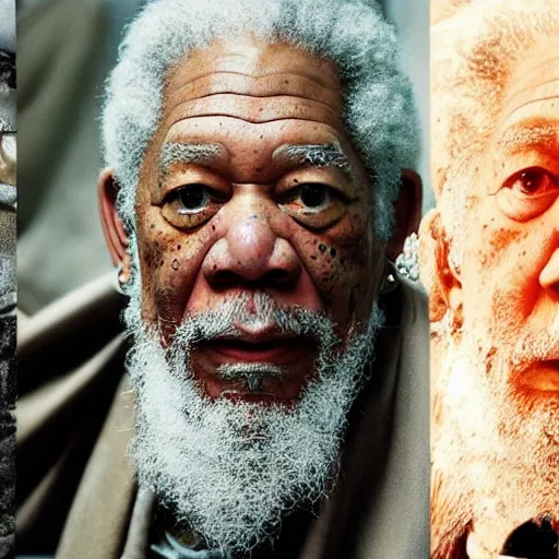 Image similar to Morgan freeman as Gandalf