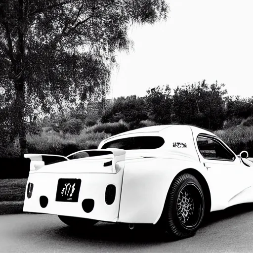 Image similar to black and white photograph of the 1933 Toyota Supra