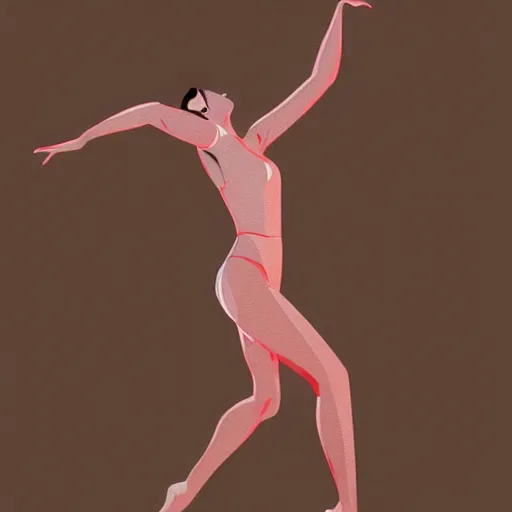 Image similar to an illustration of a beautiful woman dancing by Quentin de Warren, highly detailed, digital art, trending on artstation