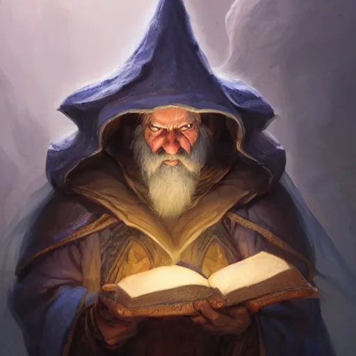 Prompt: a detailed portrait of a ghost wizard holding an ancient book, by justin gerard and greg rutkowski, digital art, realistic painting, dnd, dungeons & dragons, character design, trending on artstation