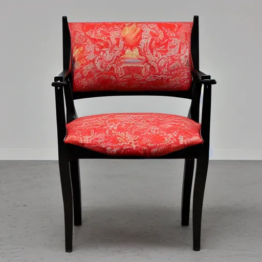 Prompt: Armchair with Soviet design, high details photo