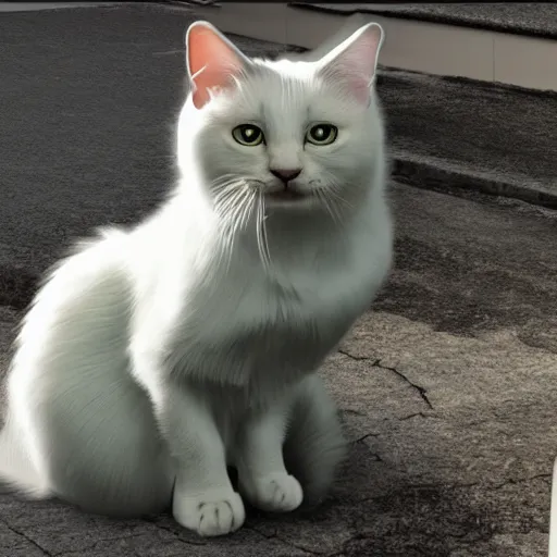 Prompt: last cat on earth, 4k realistic photo