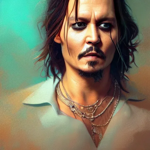 Image similar to johnny depp as chip dip, fullbody, ultra high detailed, oil painting, greg rutkowski, charlie bowater, yuumei, yanjun cheng, unreal 5, daz, hyperrealistic, octane render, rpg portrait, dynamic lighting, fantasy art, beautiful face